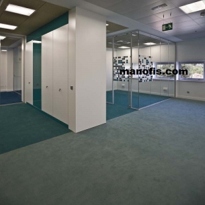 Glass partition wall